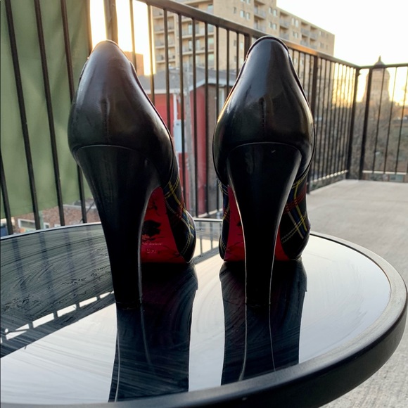 BETSEY JOHNSON PLAID & PATENT PUMPS - Picture 9 of 9